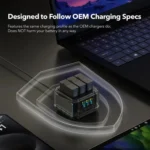 For GoPro HERO13 Black Triple Battery Charger Smart Charging Dock With OLED Display - Image 7