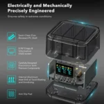For GoPro HERO13 Black Triple Battery Charger Smart Charging Dock With OLED Display - Image 8