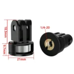 Three-Slot Adapter Camera Cage 360-Degree Rotating Connector Tripod 1/4 Inch Adapter - Image 7