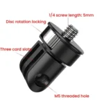 Three-Slot Adapter Camera Cage 360-Degree Rotating Connector Tripod 1/4 Inch Adapter - Image 6