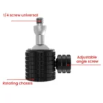 Female To 1/4 Male Universal Mini Ball Head Adapter Mount Aluminium Alloy Mobile Phone Camera Tripod Accessories - Image 4