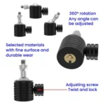 Female To 1/4 Male Universal Mini Ball Head Adapter Mount Aluminium Alloy Mobile Phone Camera Tripod Accessories - Image 5