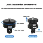 Action Camera Quick Release Adapter Tripod Accessories - Image 3