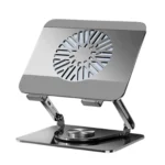 360 Rotating Laptop Stand Foldable Metal Desk Holder For 17.3 Inch Laptops Tablets