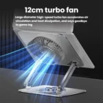 360 Rotating Laptop Stand Foldable Metal Desk Holder For 17.3 Inch Laptops Tablets - Image 4