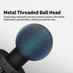 aMagisn Metal Arm Clamp Magnetic Base with 1/4-inch Ball Head For Insta360, DJI, GoPro Cameras - Image 3