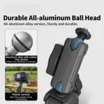 aMagisn Metal Arm Clamp Magnetic Base with 1/4-inch Ball Head For Insta360, DJI, GoPro Cameras - Image 4