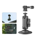 aMagisn Metal Arm Clamp Mount Adhesive Base with 1/4-inch Joint Ball For Insta360, DJI, GoPro Cameras