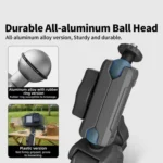 aMagisn Metal Arm Clamp Mount Adhesive Base with 1/4-inch Joint Ball For Insta360, DJI, GoPro Cameras - Image 4