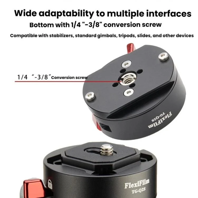 TBD06061131_B4.webp FlexiFilm TG-Q2S Aluminum Alloy Arca Quick Release Plate Gimbal Slide Rail Quick Release Parts - Image 5
