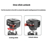 FlexiFilm TG-Q2S Aluminum Alloy Arca Quick Release Plate Gimbal Slide Rail Quick Release Parts - Image 8