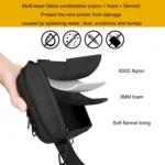 For Fuji X100VI/Canon PowerShot SX740 HS/Ricoh GR Il Digital Camera Storage Shoulder Strap Bag - Image 5