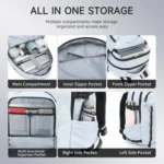 Large Capacity Sports & Travel Backpack 15.6 Inch Lightweight Business Laptop Bag - Image 4