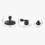 3 In 1 Magnetic Ball Head Mount Camera Strong Magnetic Universal Ball Head Dual Interface - Image 9