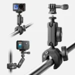 For Insta360, DJI, GoPro Cameras Metal Arm Clamp Holder Cycling Clamp Bracket - Image 2