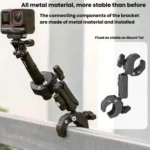 For Insta360, DJI, GoPro Cameras Metal Arm Clamp Holder Cycling Clamp Bracket - Image 7