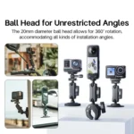 For Insta360, DJI, GoPro Cameras Metal Arm Clamp Holder Cycling Clamp Bracket - Image 9