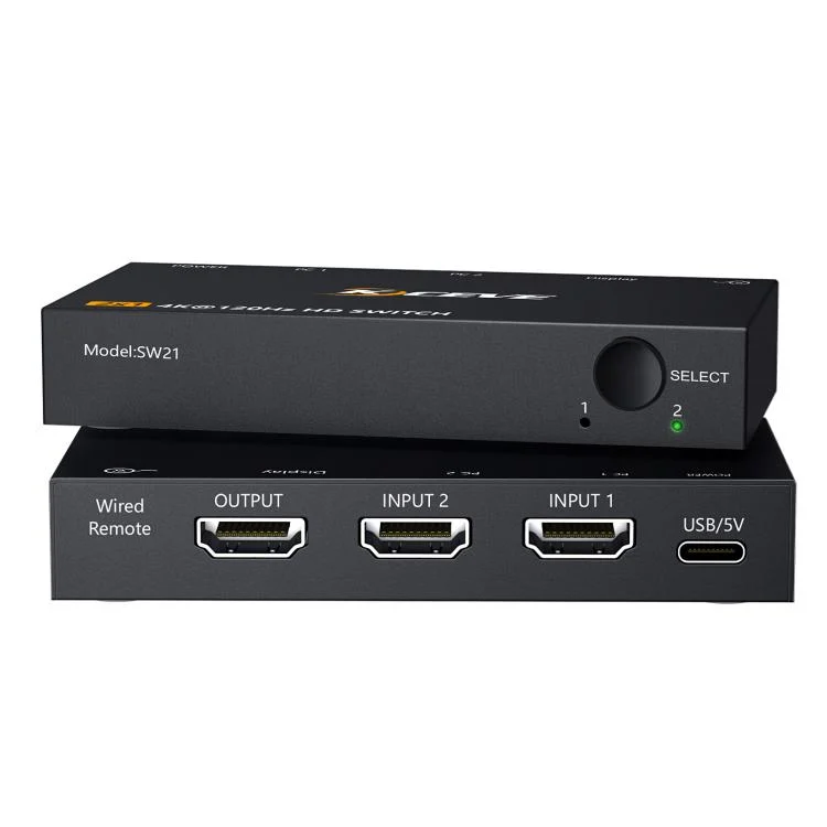 TBD06061517_B2.webp 2 In 1 Out HDMI Two-Way Switch 8K 60Hz HD Computer TV Video Splitter - Image 3