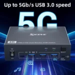 KVEVE KC-KVM202CH USB 3.0 Dual Monitor 4K 60Hz KVM Switch - Image 8