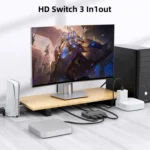 3 In 1 Out HDMI Switch 8K 60Hz / 4K 120Hz Computer HD Conversion - Image 2