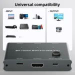3 In 1 Out HDMI Switch 8K 60Hz / 4K 120Hz Computer HD Conversion - Image 7