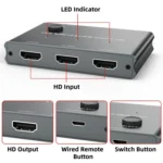 3 In 1 Out HDMI Switch 8K 60Hz / 4K 120Hz Computer HD Conversion - Image 8