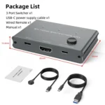 3 In 1 Out HDMI Switch 8K 60Hz / 4K 120Hz Computer HD Conversion - Image 9