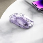 IMICE T400 4 Keys 1600DPI Dual-Mode Mouse Transparent Bluetooth Charging Wireless Silent Mice - Image 2