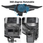 360-degree Rotatable Helmet Chin Mount for GoPro HERO/Insta360/DJI Osmo Action POV Camera Mount - Image 3