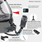 360-degree Rotatable Helmet Chin Mount for GoPro HERO/Insta360/DJI Osmo Action POV Camera Mount - Image 4
