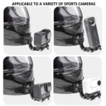 360-degree Rotatable Helmet Chin Mount for GoPro HERO/Insta360/DJI Osmo Action POV Camera Mount - Image 8