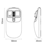 IMICE T300 4 Keys 1600DPI RGB Luminous Mouse Bluetooth Dual Mode Charging Wireless Silent Mouse With Magnetic Back Cover - Image 6