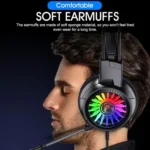 Glowing Headphones Computer Esports Wired Gaming Headset With Microphone - Image 9