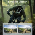 TELESIN S2-CGP-01GY Universal Action Camera Chest Belt Bracket Quick Release Chest Strap Mount - Image 3