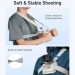 TELESIN S2-CGP-01GY Universal Action Camera Chest Belt Bracket Quick Release Chest Strap Mount - Image 4