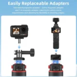 Flymile 1.63m Magnetic Quick-Release Tripod Selfie Stick for Action Cameras for Vlogging, Outdoor Sports - Image 4