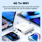 E8 4G Mini CPE Wireless Plug Card Router Dual Network Port WiFi6 Wireless Hotspot - Image 5