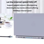 14 In 1  Type-C Docking Station USB HUB Multi Port Hub Laptop Converter - Image 4