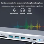 14 In 1  Type-C Docking Station USB HUB Multi Port Hub Laptop Converter - Image 9