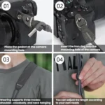 Cwatcun D214 Medium Universal Camera Strap Comfortable Pressure Relieving Camera Strap - Image 9