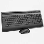 Wireless Keyboard and Mouse Combo for Business Office with Tablet Slot & Wrist Rest - Image 3