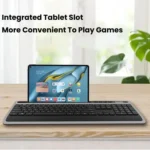 Wireless Keyboard and Mouse Combo for Business Office with Tablet Slot & Wrist Rest - Image 4