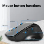 Wireless Keyboard and Mouse Combo for Business Office with Tablet Slot & Wrist Rest - Image 7