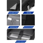 OUMANTU 2106-1 Lightweight Business Laptop Backpack Large Capacity USB Charging Daypack For Work, Travel, Gym - Image 4