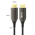 DP2.1 Male To Male 8K 60Hz HD Fiber Optic Cable For TV Computer Monitors Projectors - Image 15