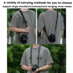 Cwatcun D222 Medium Comfortable DSLR Camera Universal Shoulder Strap Leather Quick Release Strap - Image 9