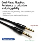 2m Tuning Edition Headphone Cable For Sennheiser GAME ONE / GAME ZERO / PC 373D / GSP350 / GSP500 / GSP600 - Image 5