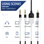 2m Tuning Edition Headphone Cable For Sennheiser GAME ONE / GAME ZERO / PC 373D / GSP350 / GSP500 / GSP600 - Image 8