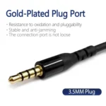 1.5m Mini Pin USB TPE Earphone Cable For SteelSeries Arctis Prime / 3 / 5 / 7 / Pro - Image 3