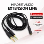 For Razer Kraken V2 3.5mm Male To Female 2 In 1 Extension Cable Audio Adapter - Image 2